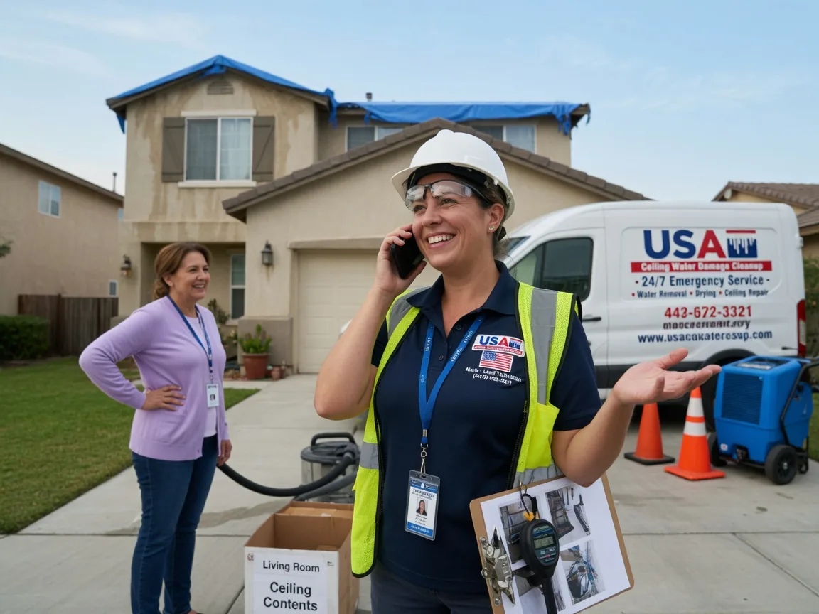 Ceiling Water Damage Restoration Parker City, IN FAQs